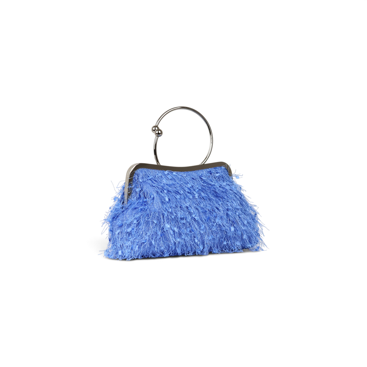 Bolsa Top Handle Franja Azul Serenity