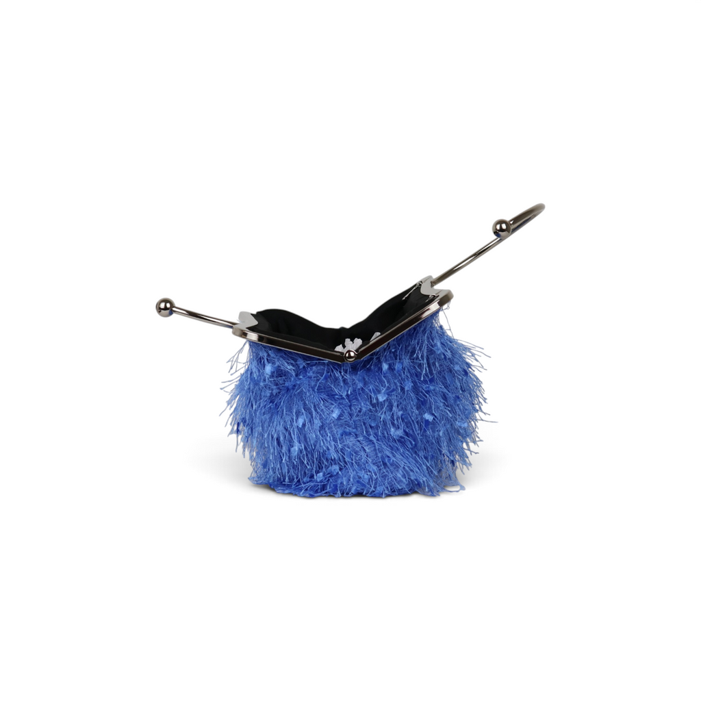 Bolsa Top Handle Franja Azul Serenity