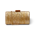 Bolsa Festa Clutch Acrílico Marrom Caramelo