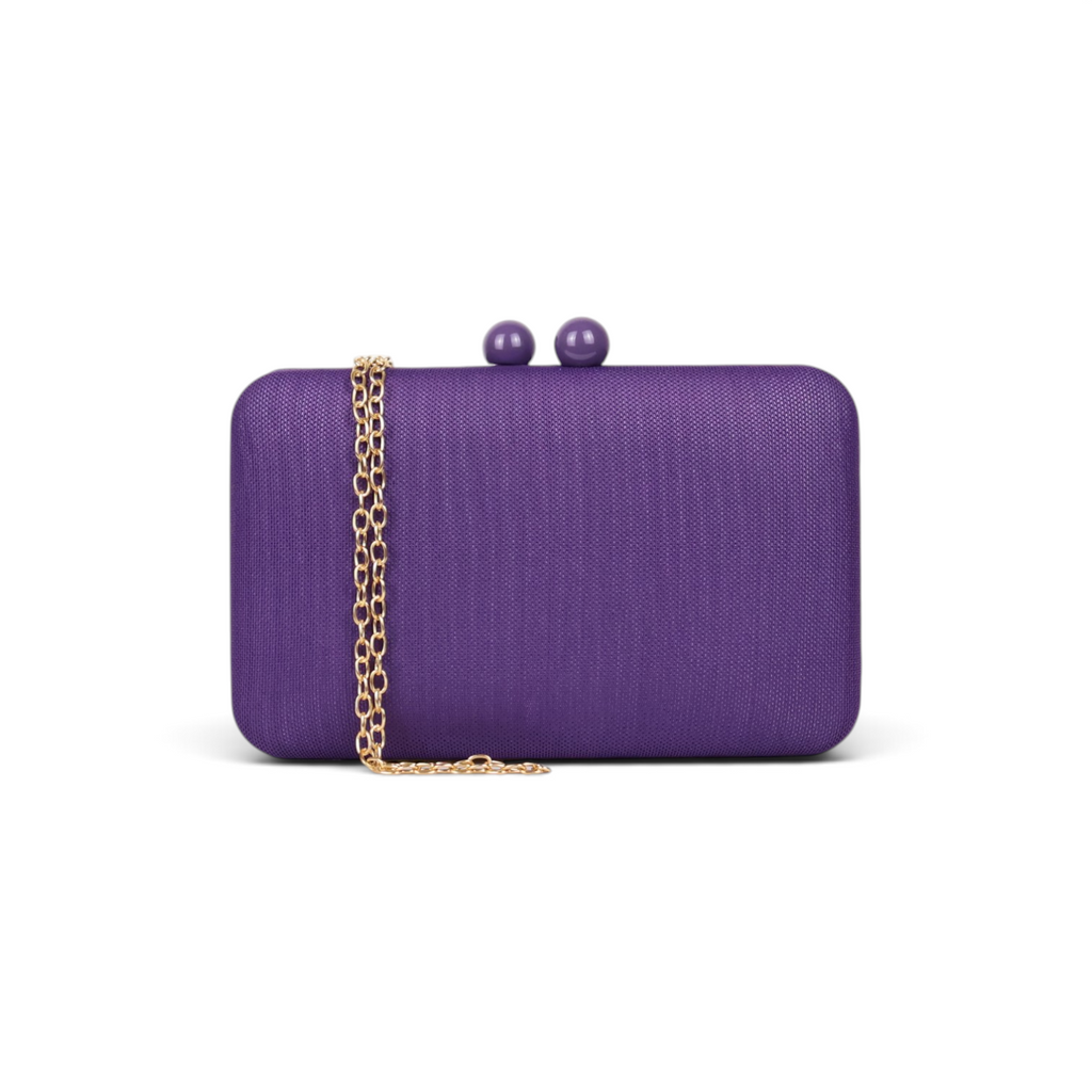 Bolsa de Festa Clutch Roxa