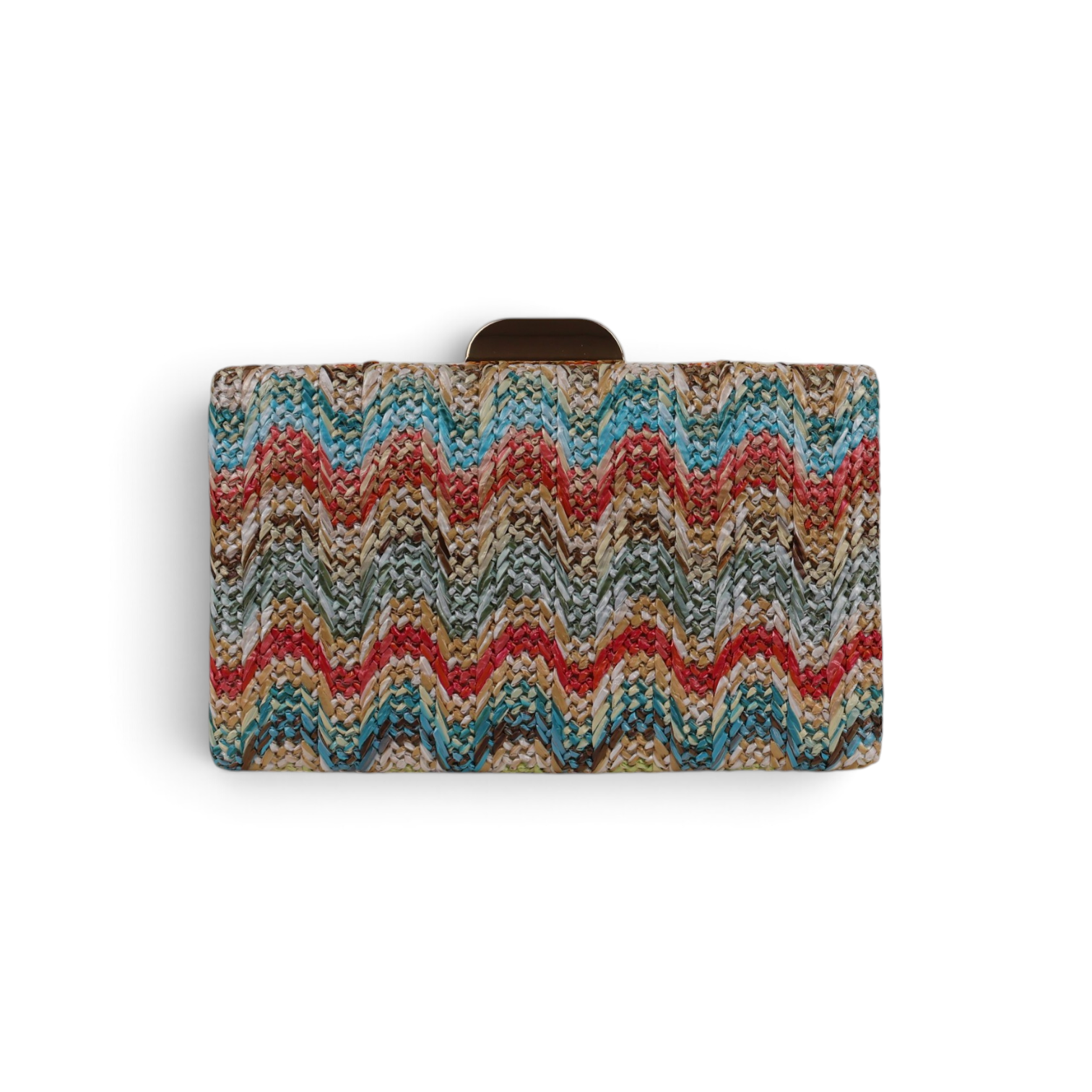 Bolsa de Festa Clutch Palha Colorida
