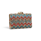 Bolsa de Festa Clutch Palha Colorida