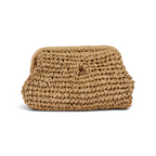 Bolsa de Festa Pouch Palha Bege