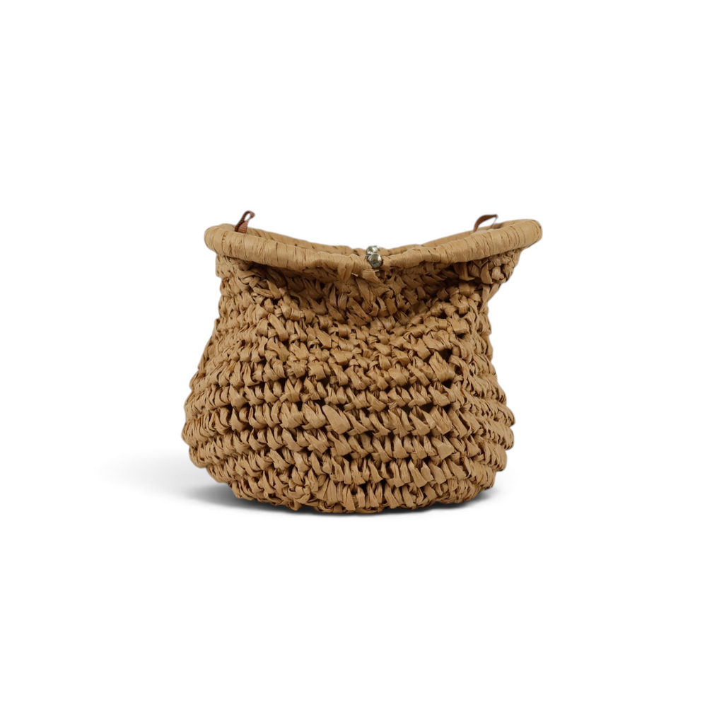 Bolsa de Festa Pouch Palha Bege
