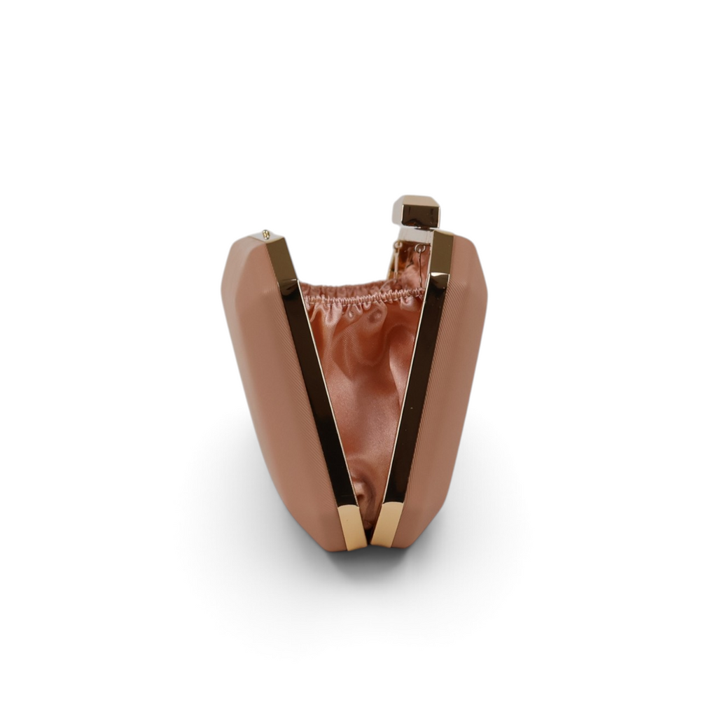 Bolsa de Festa Clutch Bege Nude