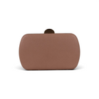 Bolsa de Festa Clutch Oval Bege Nude