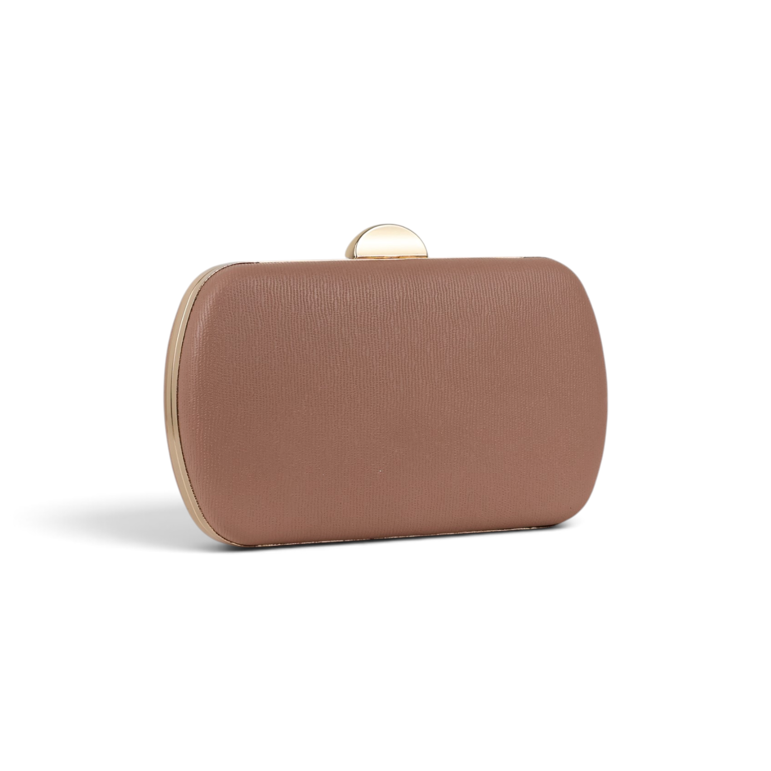 Bolsa de Festa Clutch Oval Bege Nude