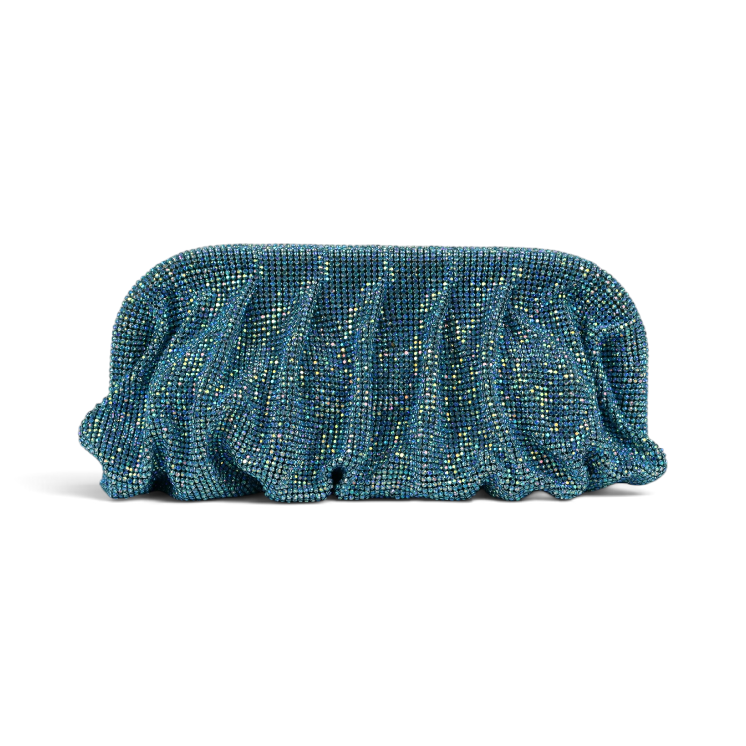Bolsa Pouch Strass Azul