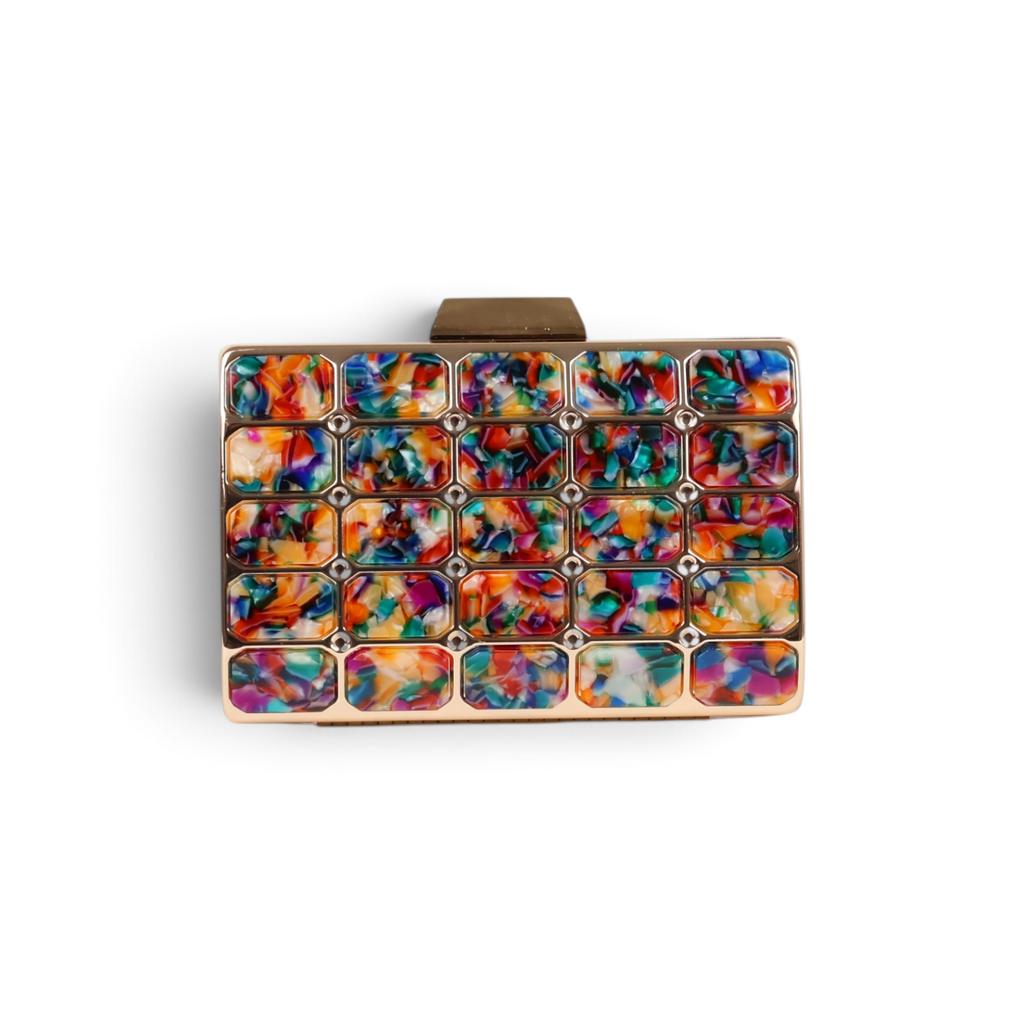 Bolsa de Festa Clutch Acrílico Colorida - ReUse