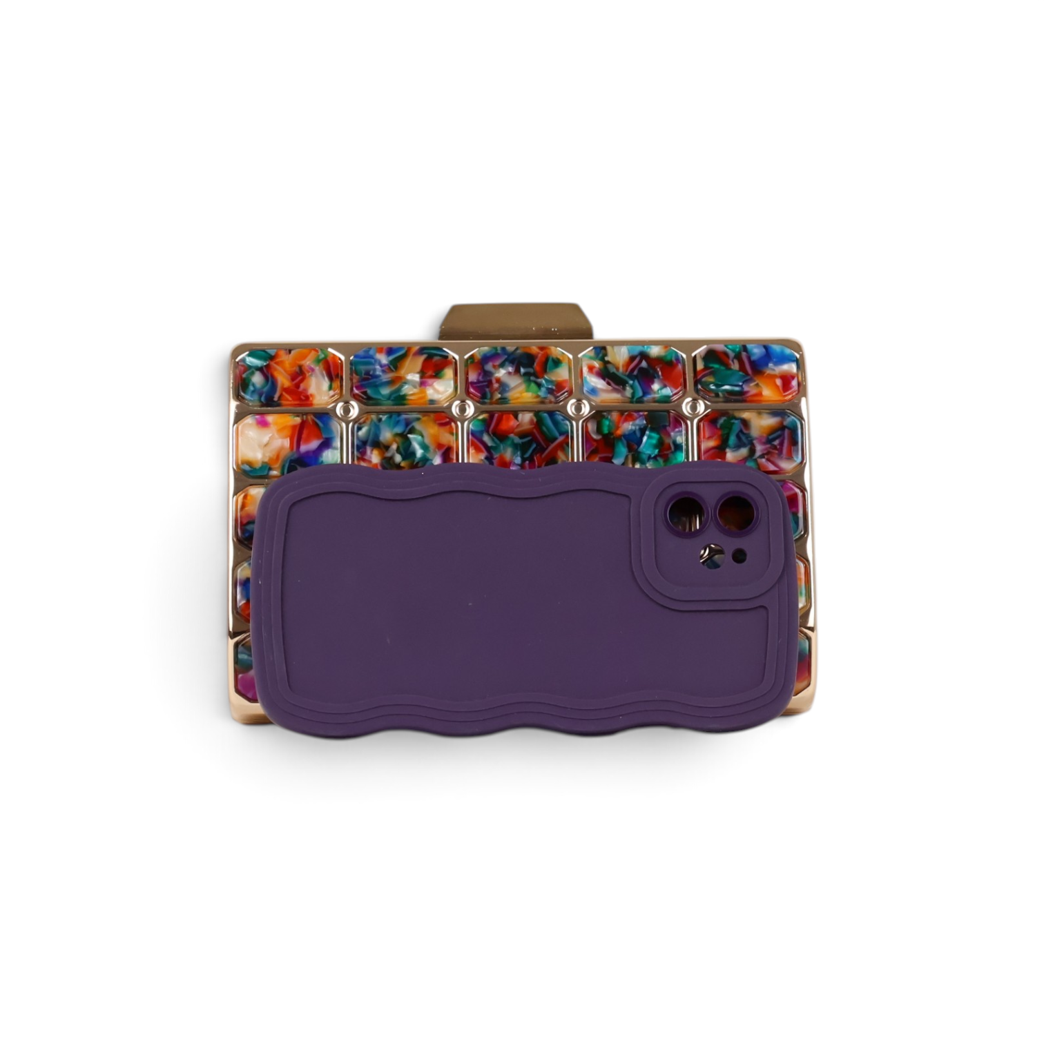 Bolsa de Festa Clutch Acrílico Colorida - ReUse