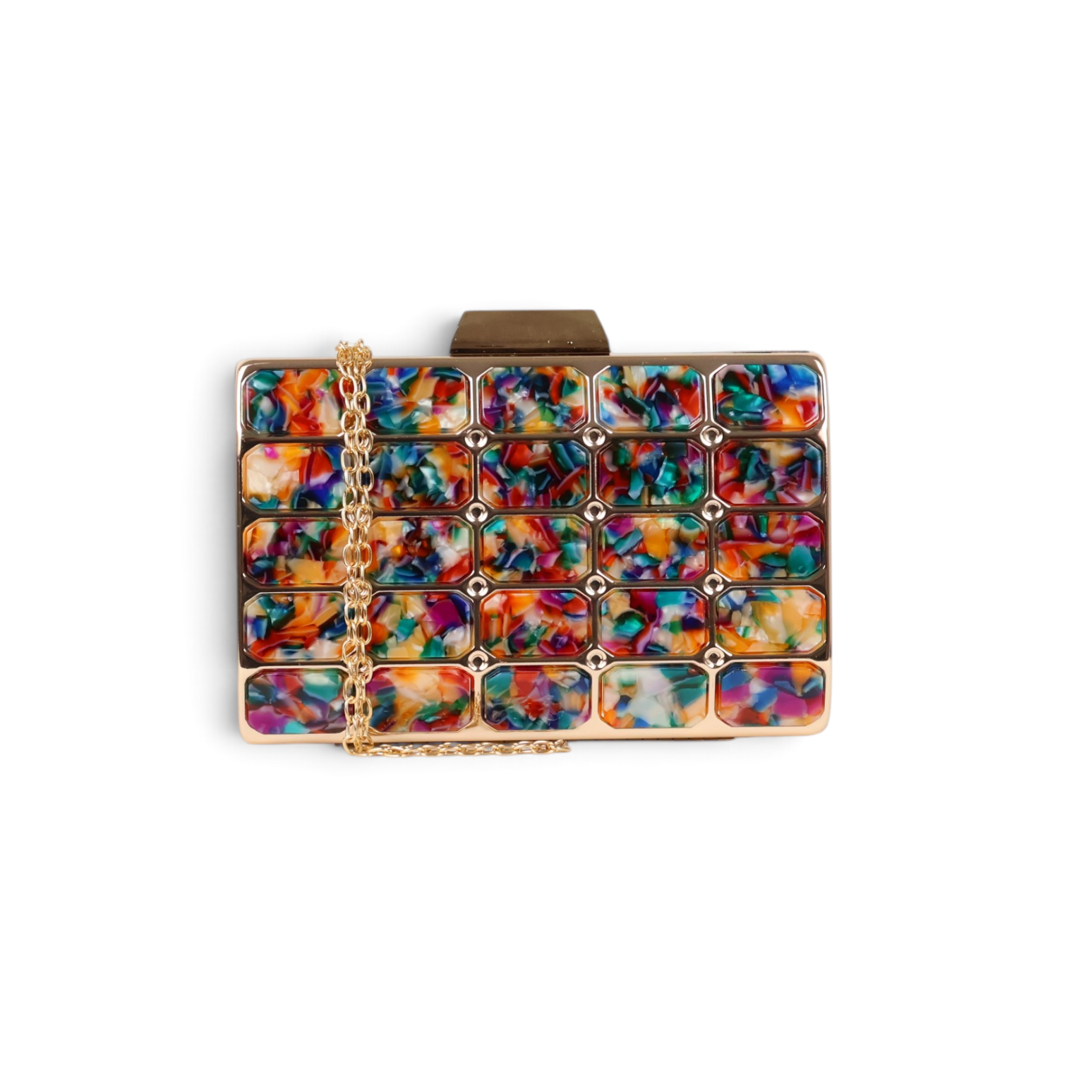Bolsa de Festa Clutch Acrílico Colorida - ReUse