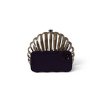 Bolsa Clutch Festa Concha Metal Prata