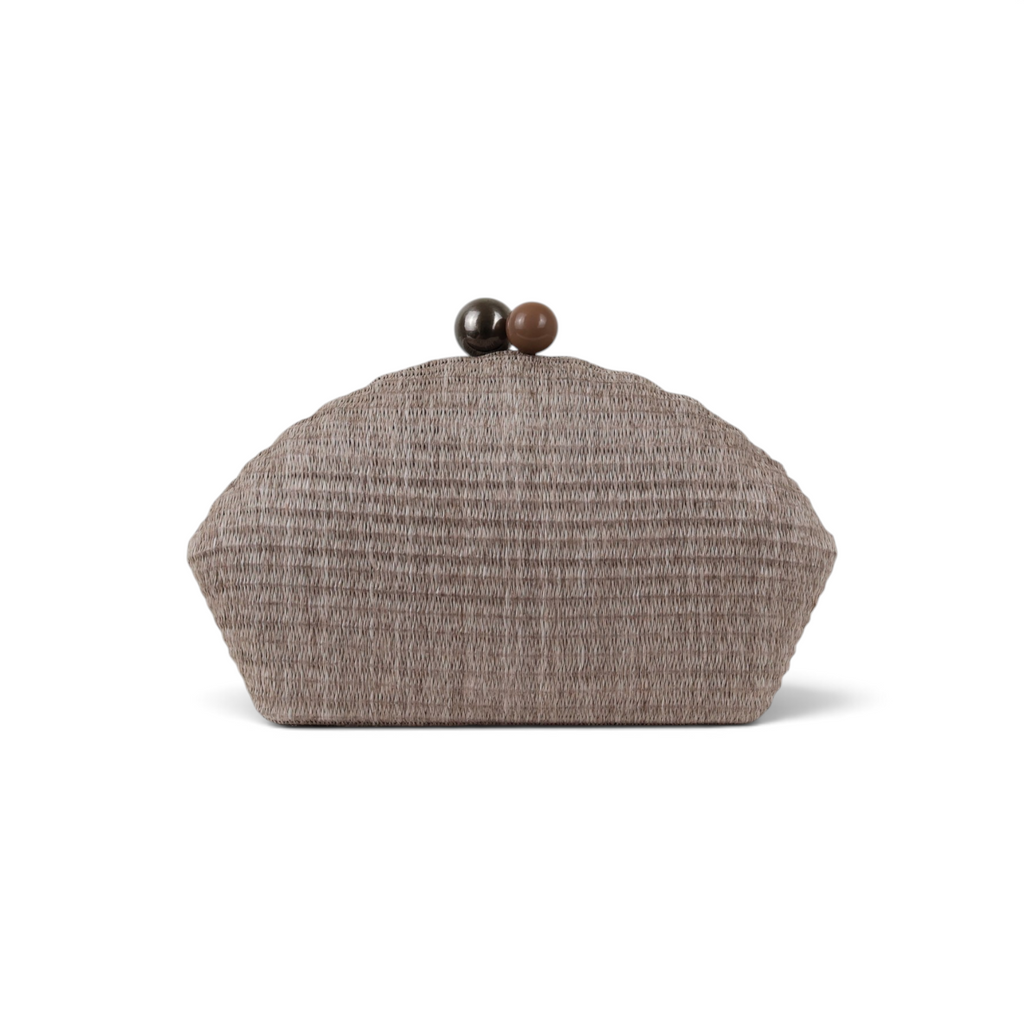 Bolsa Clutch Festa Palha Cinza