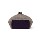 Bolsa Clutch Festa Palha Cinza