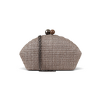 Bolsa Clutch Festa Palha Cinza