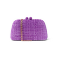 Bolsa Clutch Festa Palha Roxa