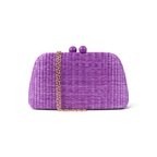 Bolsa Clutch Festa Palha Roxa