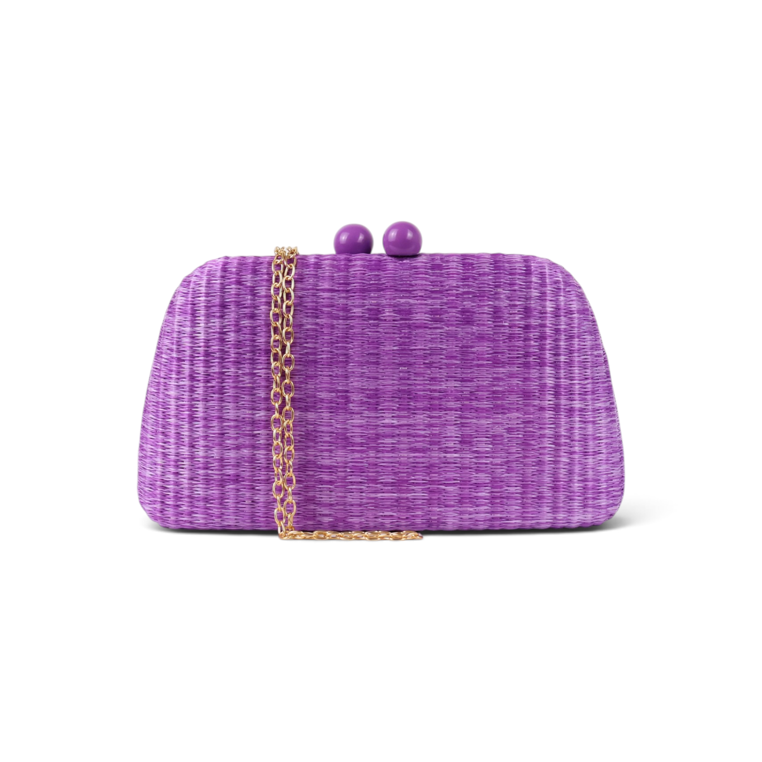 Bolsa Clutch Festa Palha Roxa