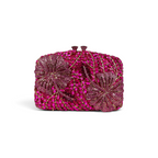 Bolsa Festa Clutch Pedraria Strass Rosa