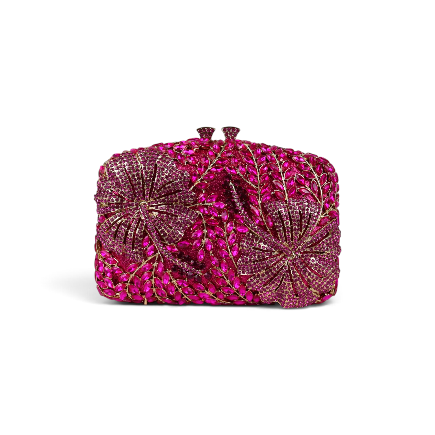Bolsa Festa Clutch Pedraria Strass Rosa