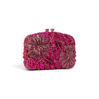 Bolsa Festa Clutch Pedraria Strass Rosa