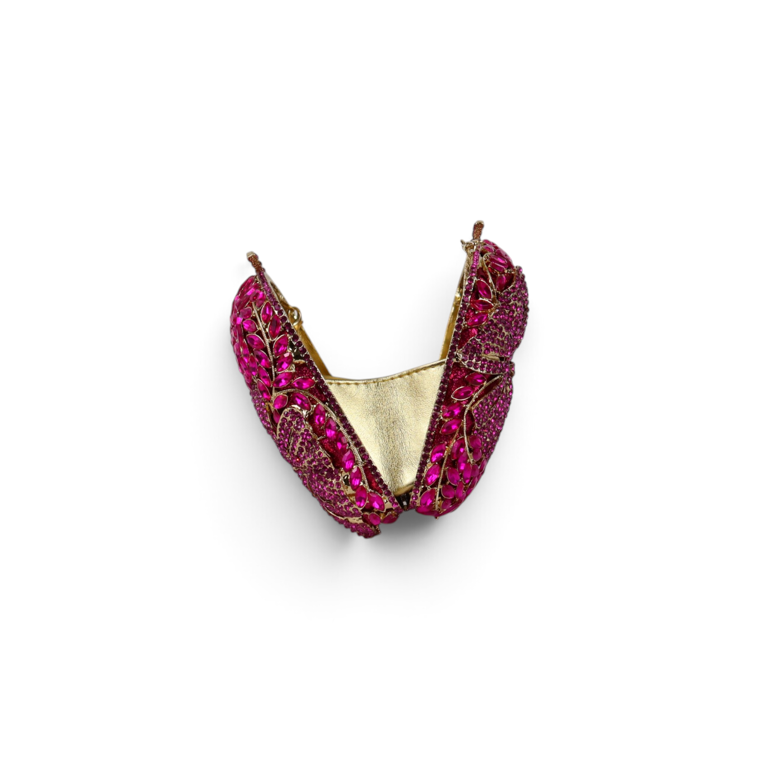Bolsa Festa Clutch Pedraria Strass Rosa