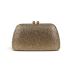 Bolsa Clutch Festa Pedraria Dourada