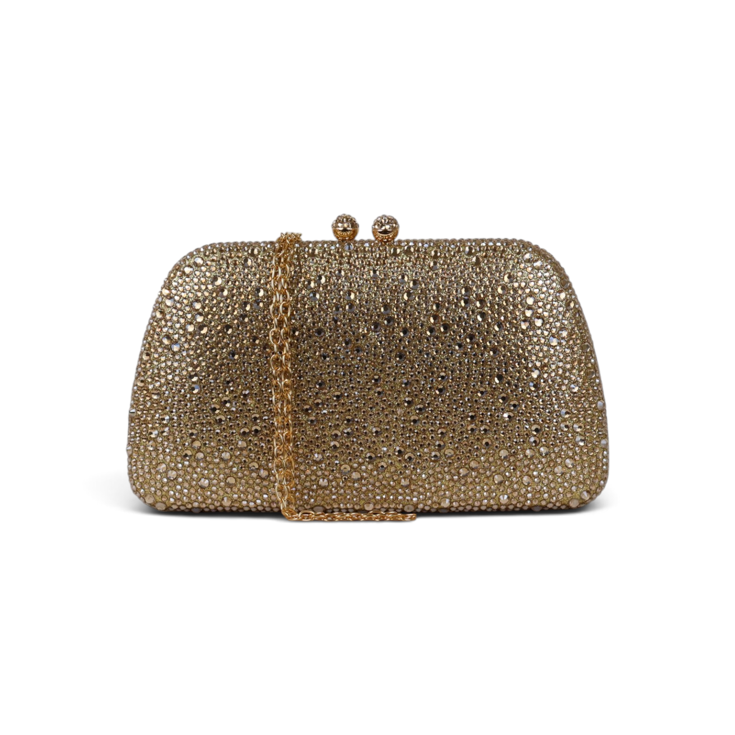 Bolsa Clutch Festa Pedraria Dourada
