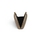 Bolsa Clutch Festa Pedraria Dourada