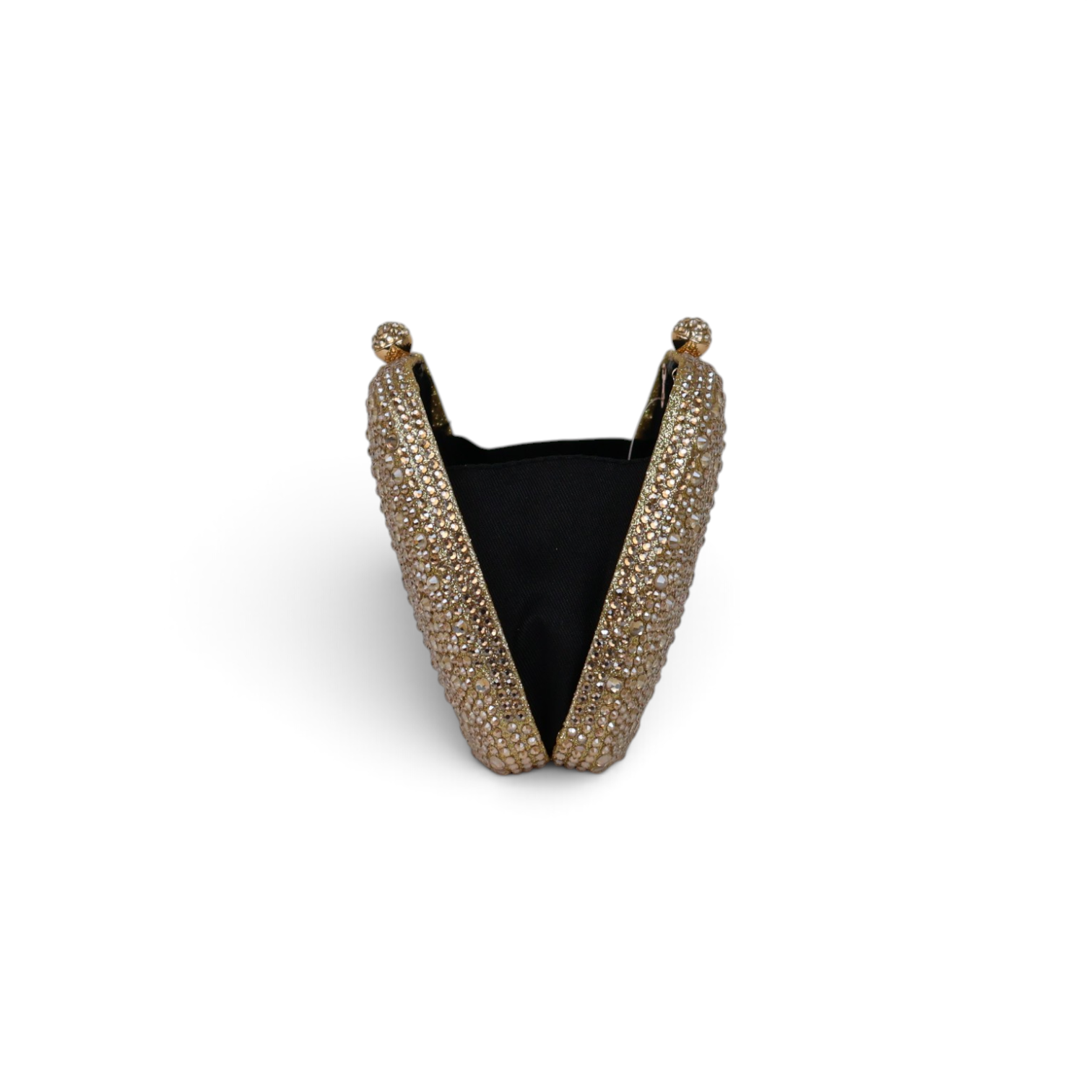 Bolsa Clutch Festa Pedraria Dourada