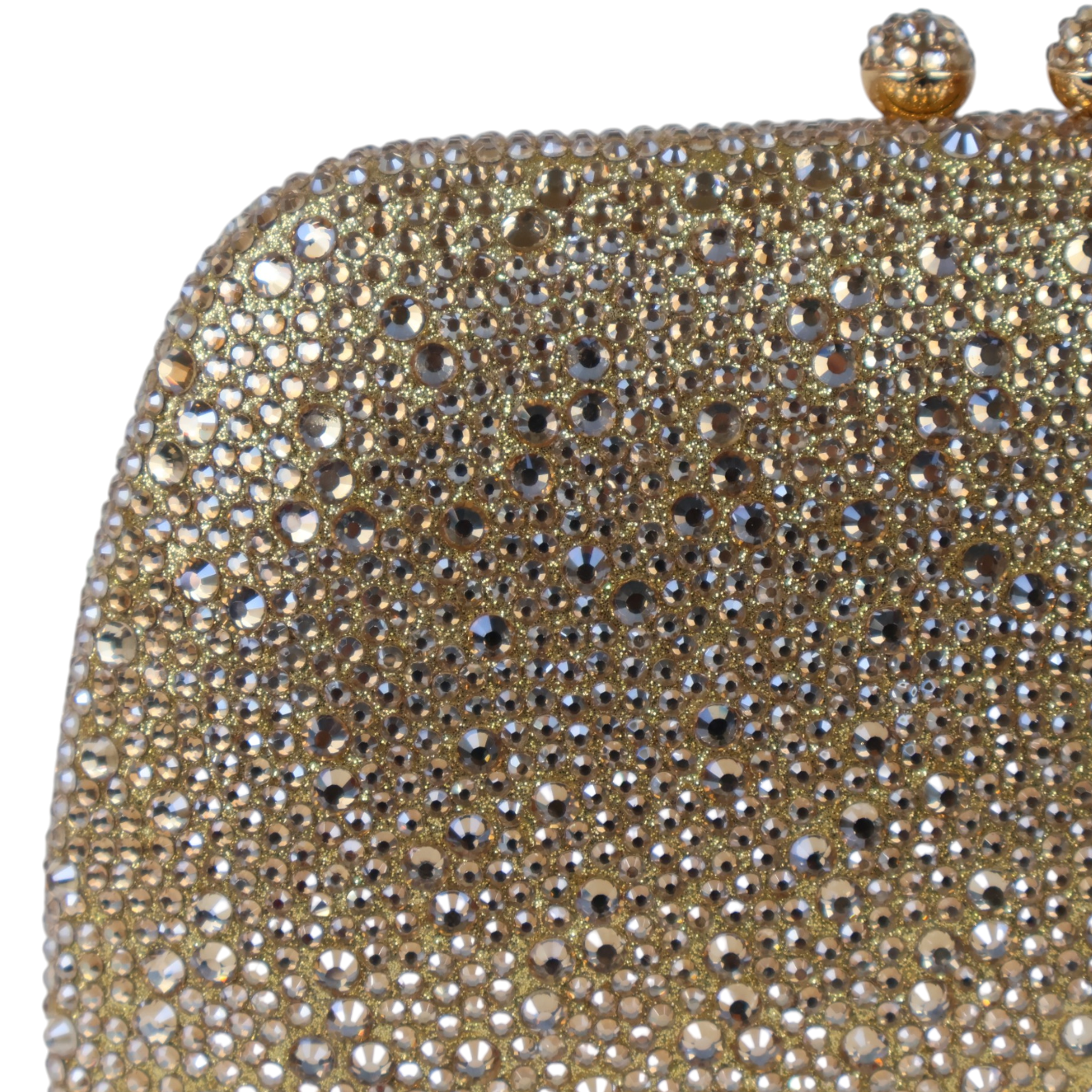 Bolsa Clutch Festa Pedraria Dourada