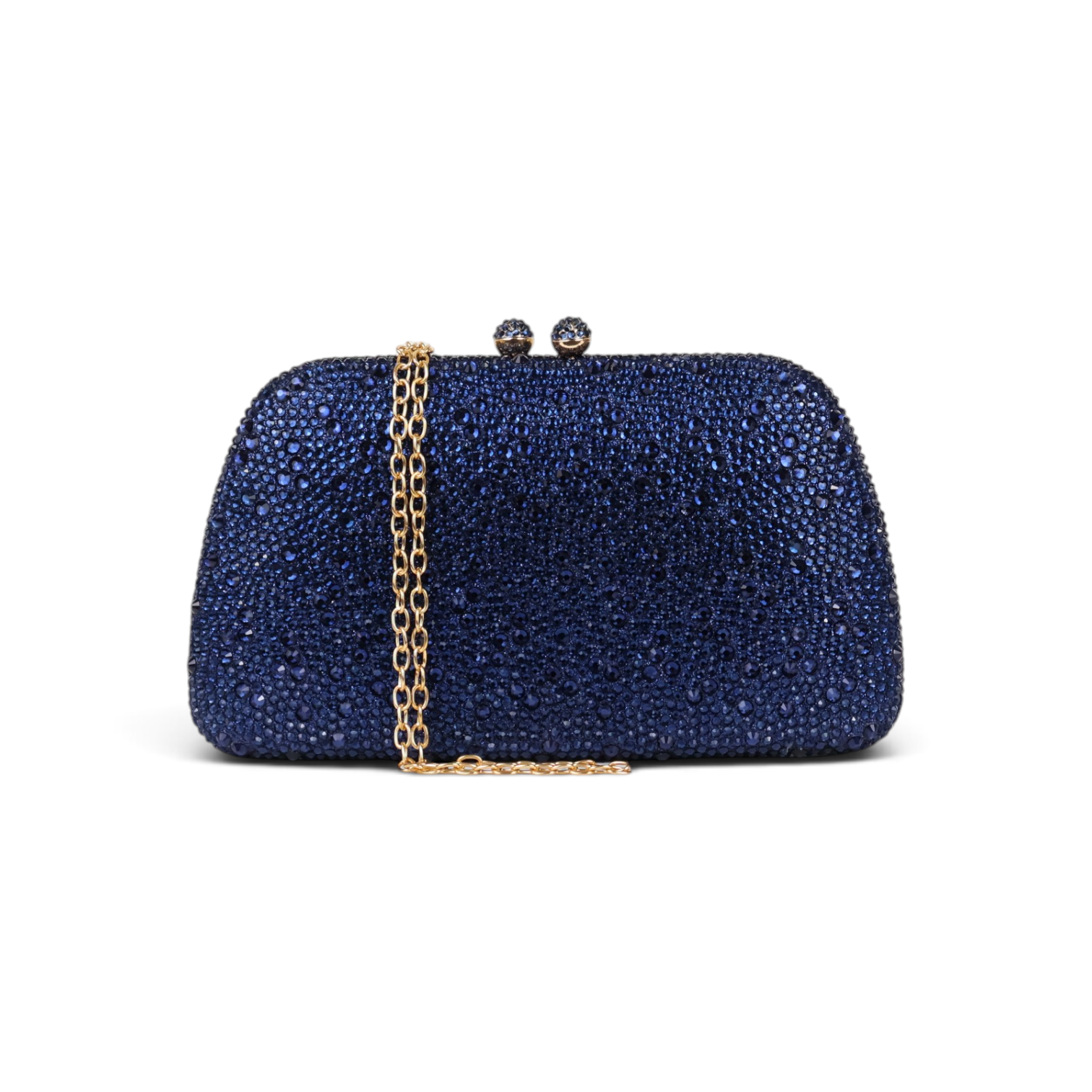 Bolsa Clutch Festa Pedraria Azul Marinho