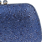 Bolsa Clutch Festa Pedraria Azul Marinho