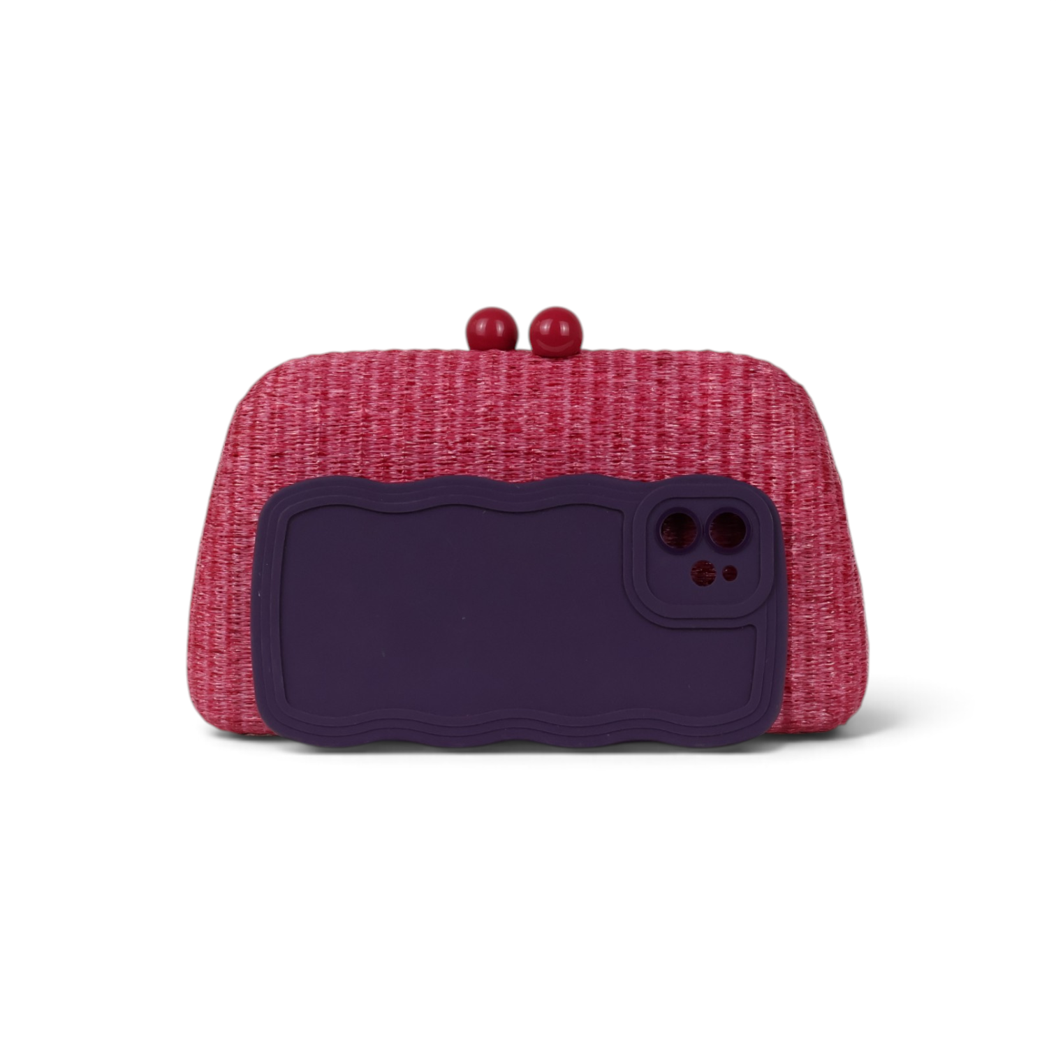 Bolsa Clutch Festa Palha Marsala