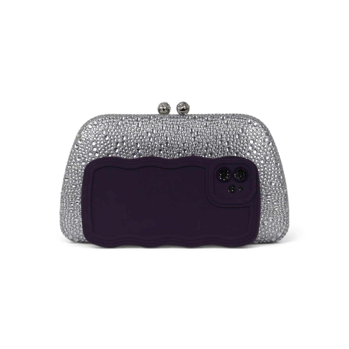 Bolsa Clutch Festa Pedraria Prata