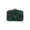 Bolsa Festa Clutch Pedraria Strass Verde