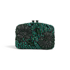 Bolsa Festa Clutch Pedraria Strass Verde