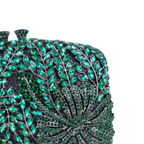 Bolsa Festa Clutch Pedraria Strass Verde