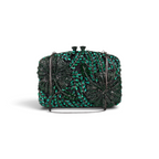 Bolsa Festa Clutch Pedraria Strass Verde