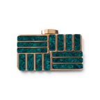 Bolsa Clutch Festa Metal Acrílico Verde