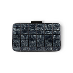 Bolsa Clutch Festa Metal Acrílico Preta