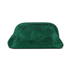 Bolsa de Festa Pouch Strass Verde