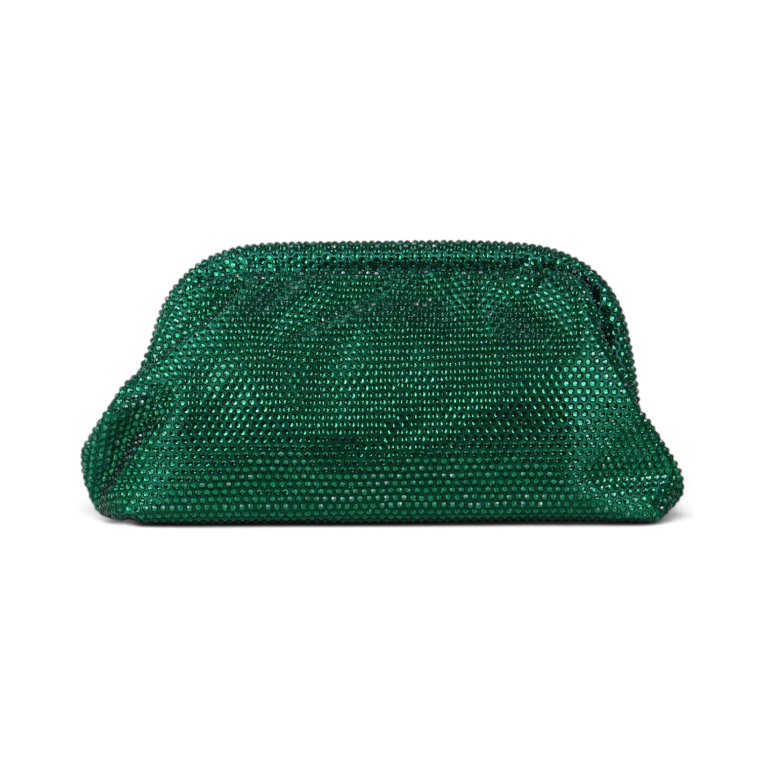 Bolsa de Festa Pouch Strass Verde
