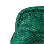 Bolsa de Festa Pouch Strass Verde