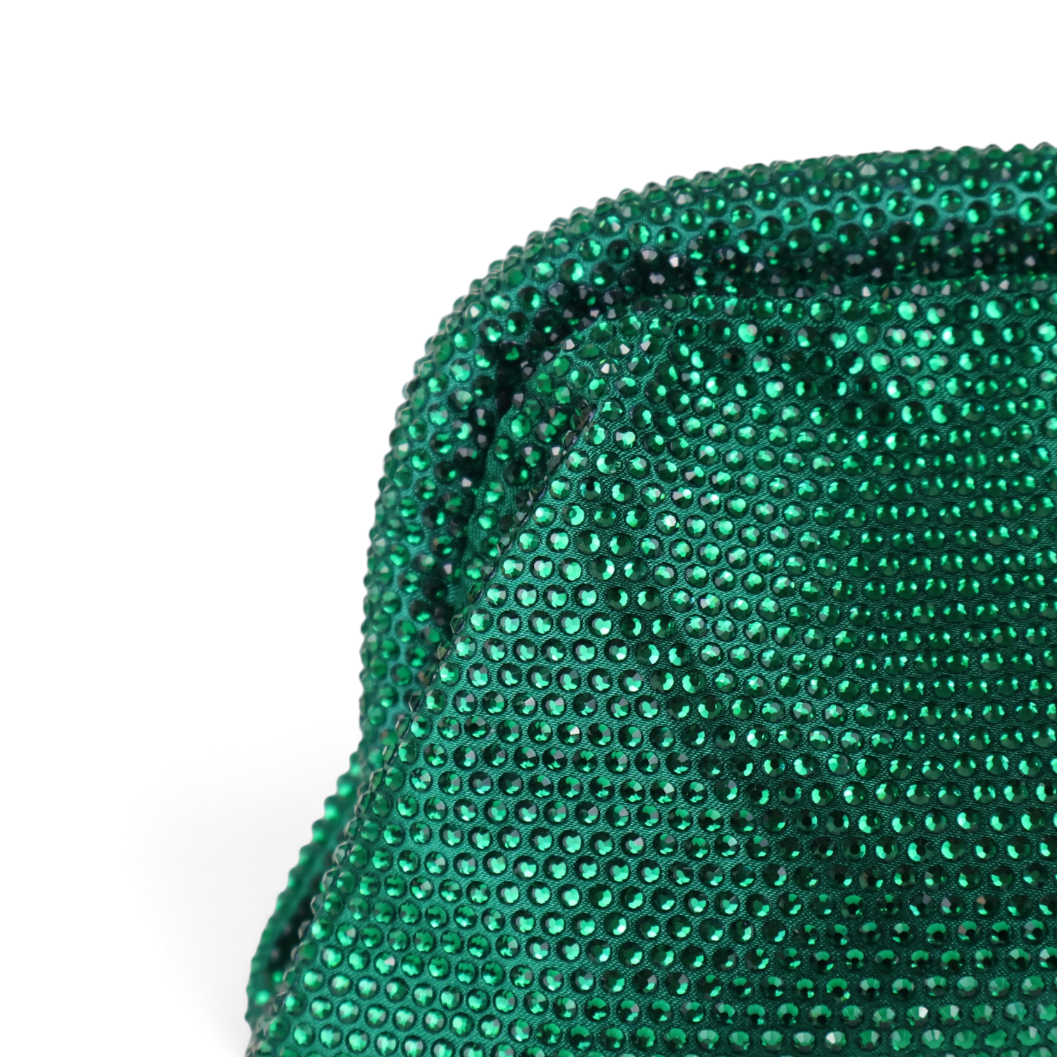 Bolsa de Festa Pouch Strass Verde