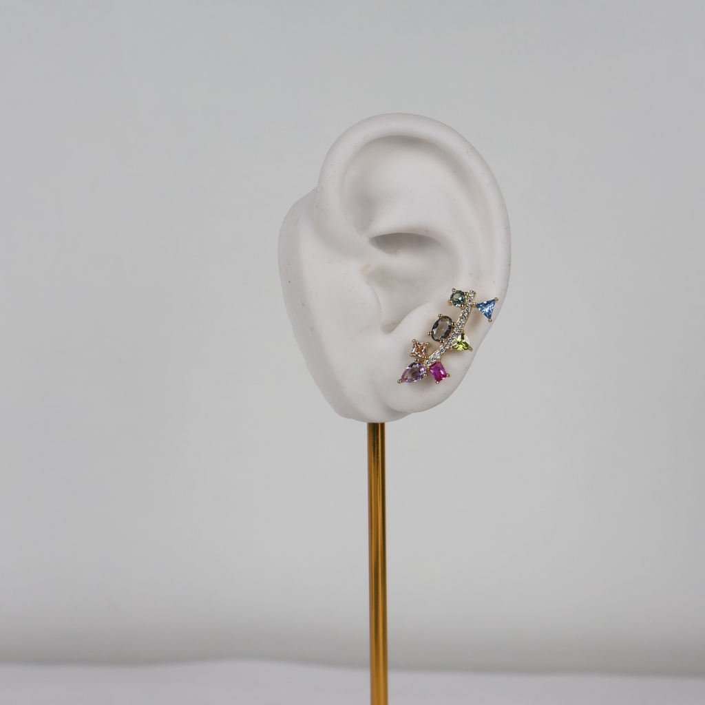 Brinco Earcuff Colorido