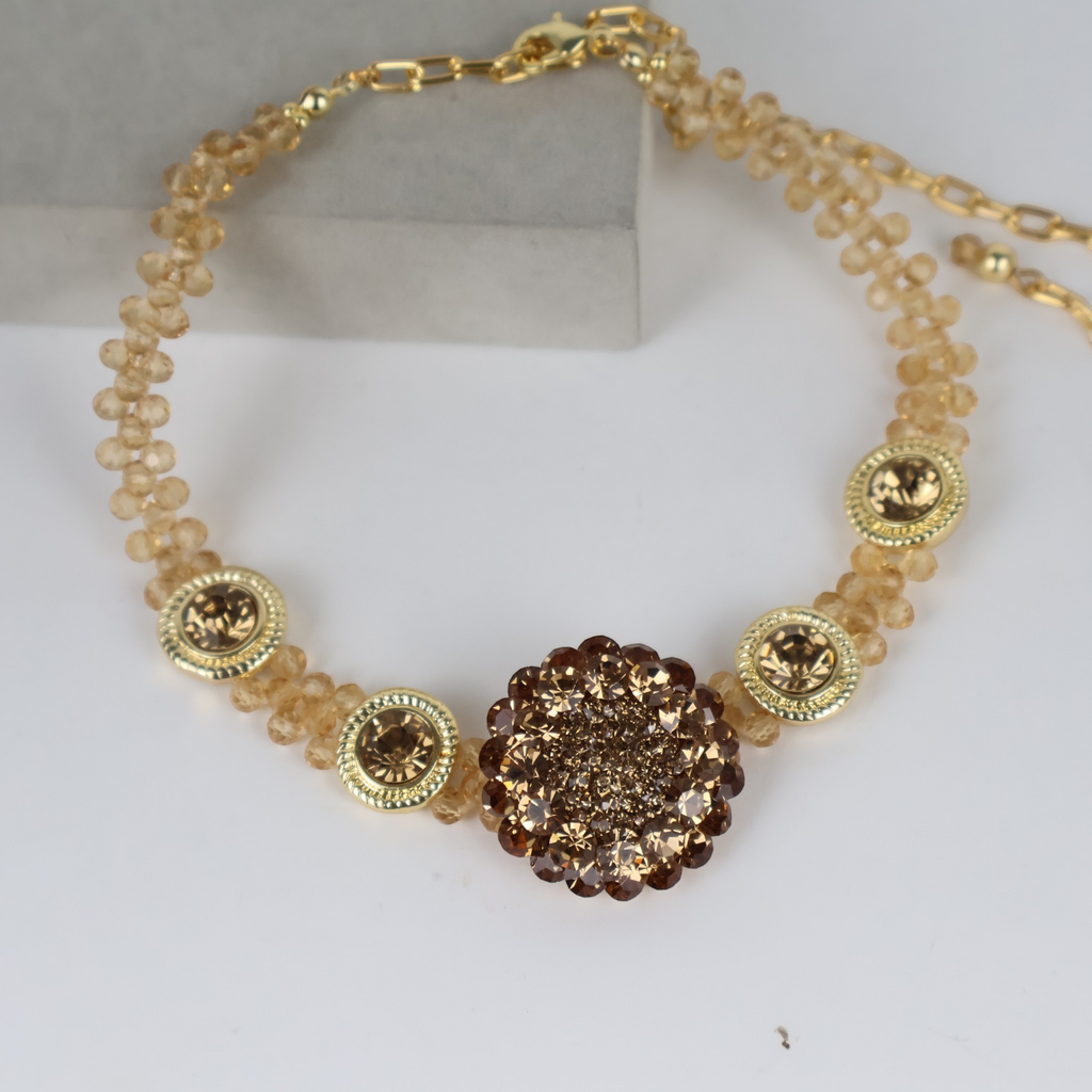 Colar Choker Gargantilha Dourado