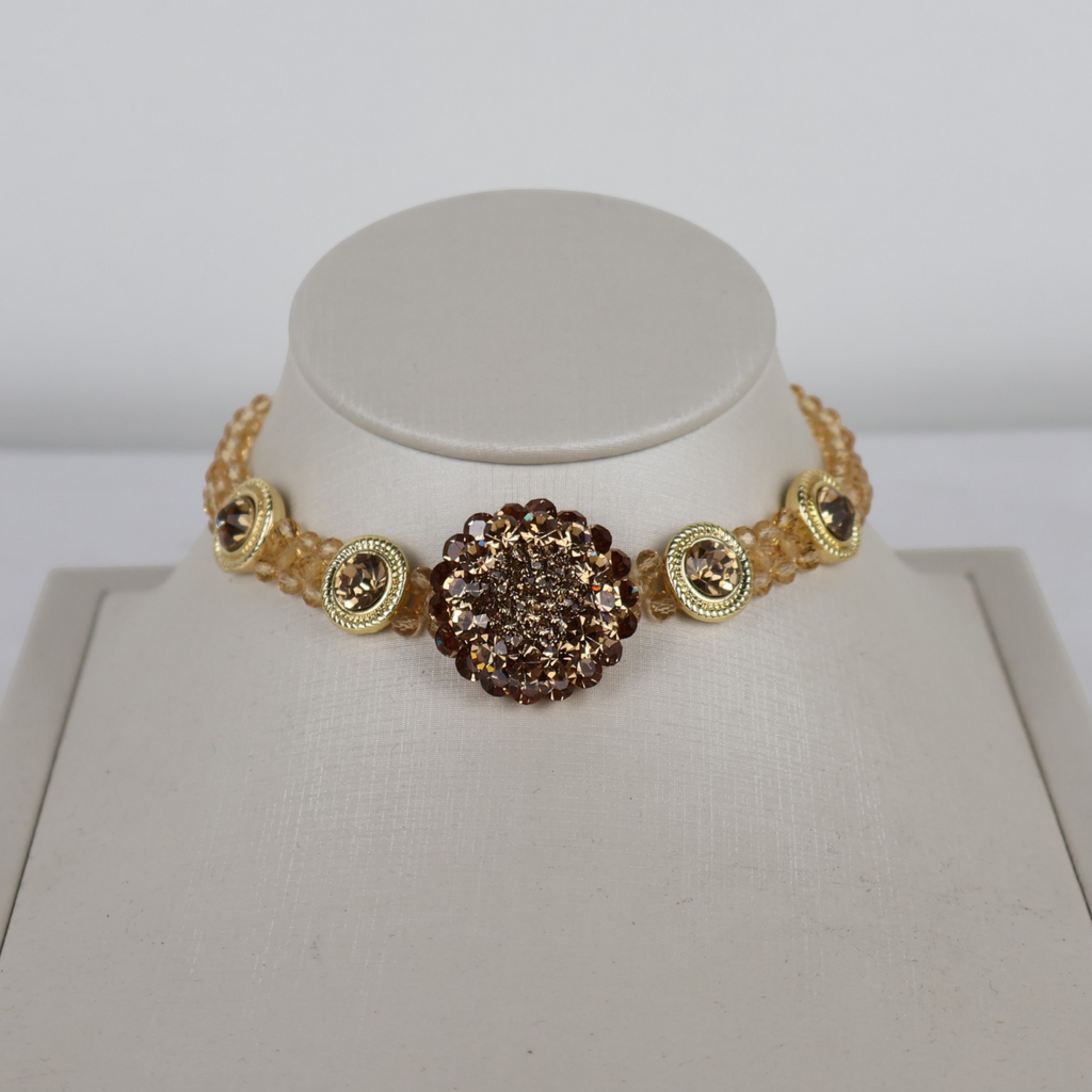 Colar Choker Gargantilha Dourado