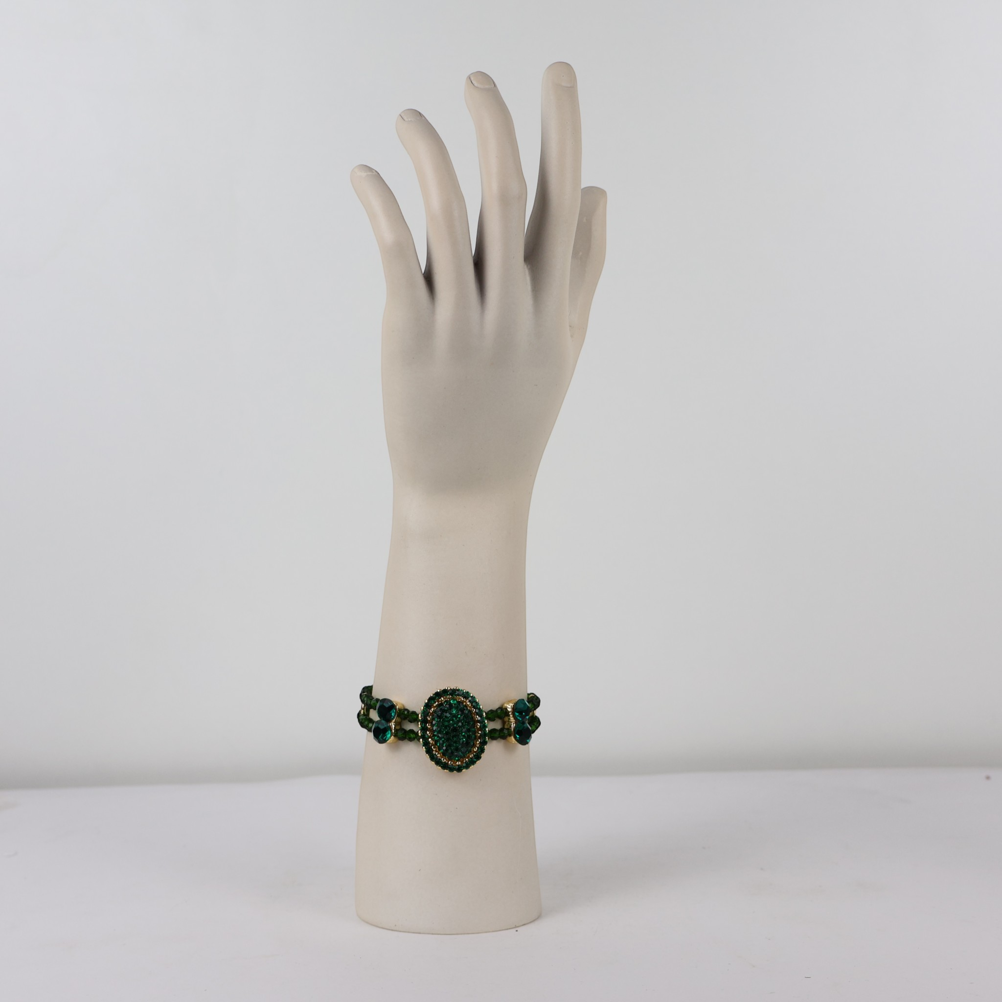 Kit Colar Bracelete e Brinco Verde