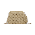 Bolsa Transversal Pouch Palha Bege